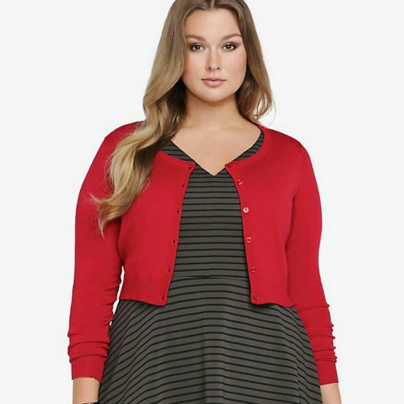 plus size cropped cardigans